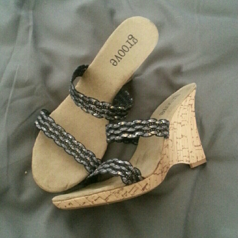 Cork Wedge Sandals